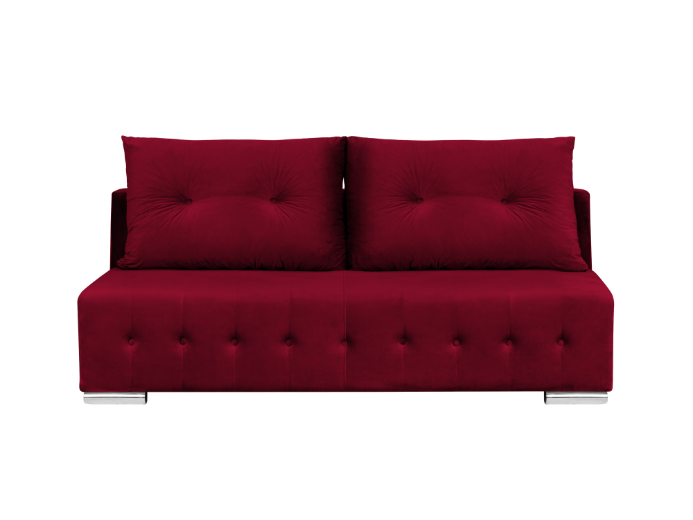 SOFA WITH BED ROBERT - 3 SEATS RED